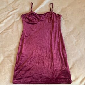 Ambiance Burgundy Slip Dress